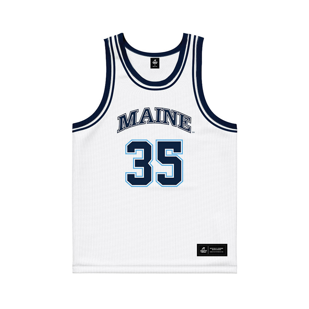 Maine - NCAA Women's Basketball : Lala Woods - White Basketball Jersey-0