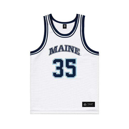 Maine - NCAA Women's Basketball : Lala Woods - White Basketball Jersey-0