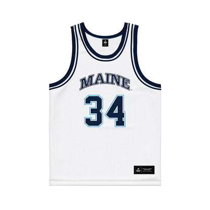 Maine - NCAA Women's Basketball : Mackenzie Mori - White Basketball Jersey-0