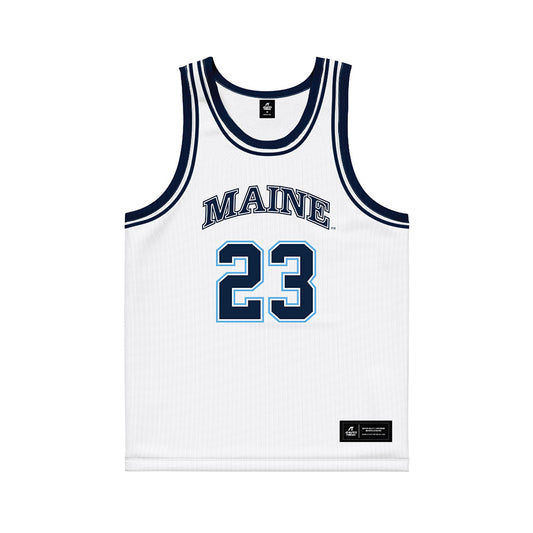 Maine - NCAA Women's Basketball : Madigan Fitzpatrick - White Basketball Jersey-0