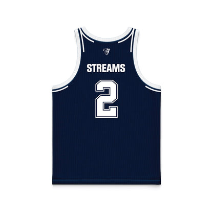 Maine - NCAA Women's Basketball : Emmie Streams - Navy Basketball Jersey
