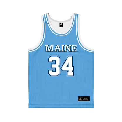 Maine - NCAA Women's Basketball : Mackenzie Mori - Light Blue Basketball Jersey-0