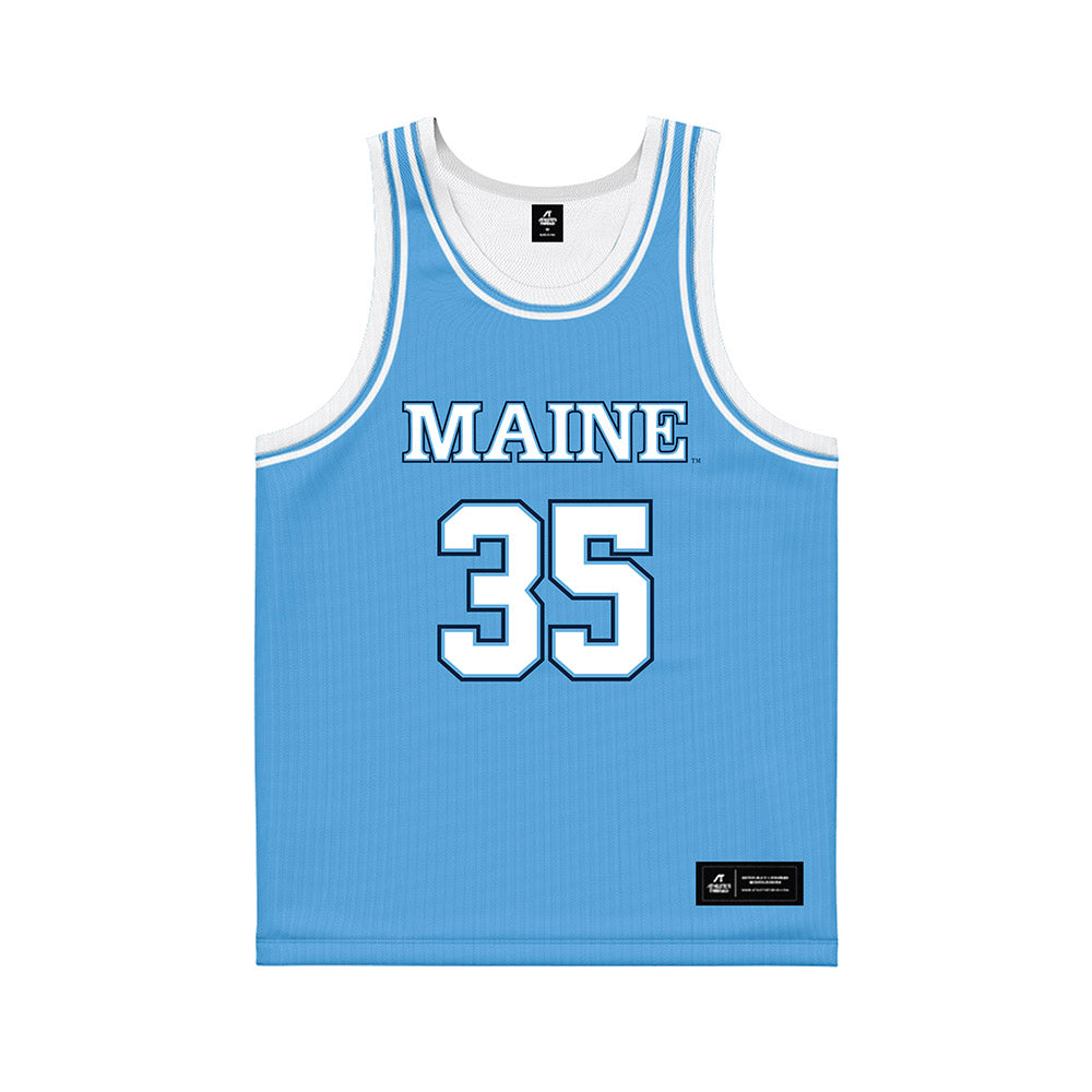 Maine - NCAA Women's Basketball : Lala Woods - Light Blue Basketball Jersey-0