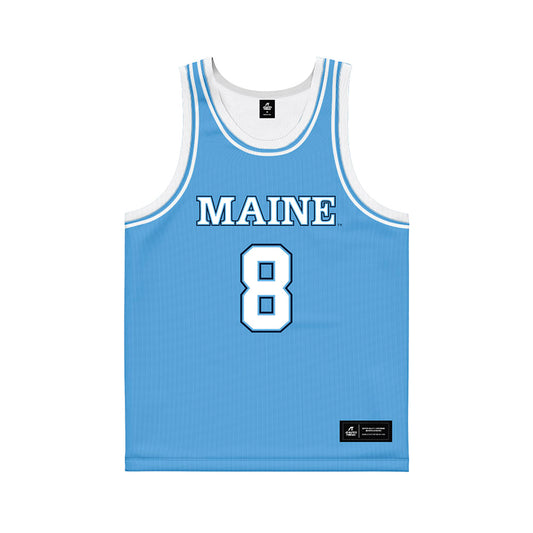 Maine - NCAA Women's Basketball : Lizzy Gruber - Light Blue Basketball Jersey-0