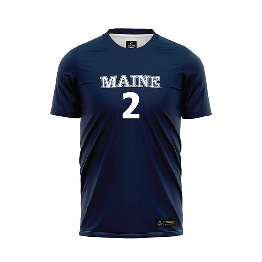 Maine - NCAA Women's Soccer : Rebecca Grisdale - Navy Soccer Jersey-0