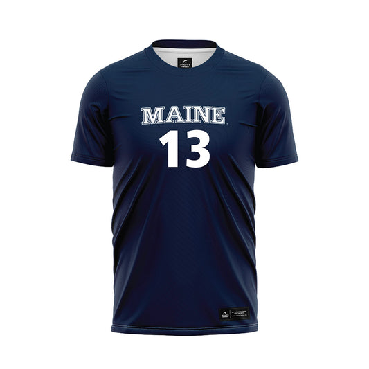 Maine - NCAA Women's Soccer : Stella Jarvais - Navy Soccer Jersey-0