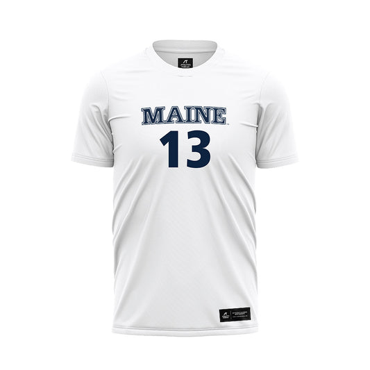 Maine - NCAA Women's Soccer : Stella Jarvais - White Soccer Jersey-0