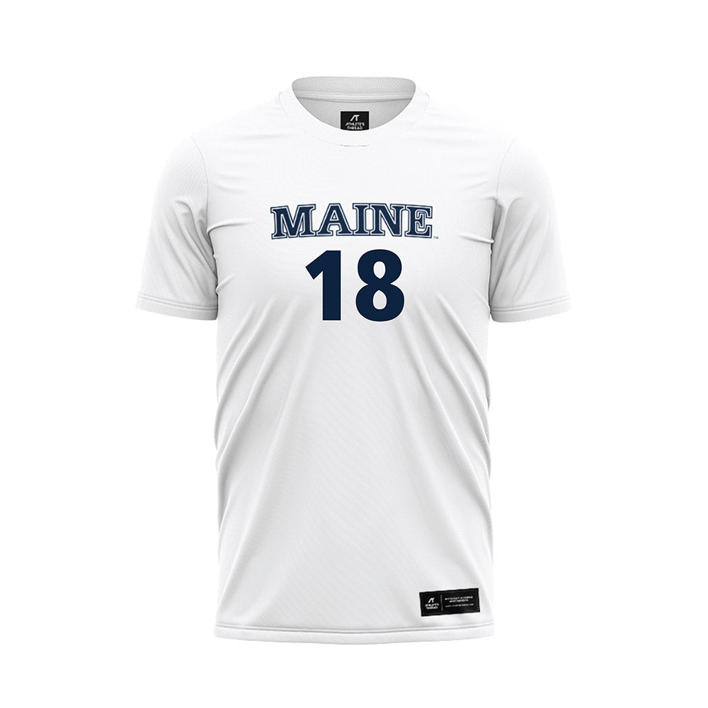 Maine - NCAA Women's Soccer : Audrey Palmer - White Soccer Jersey-0