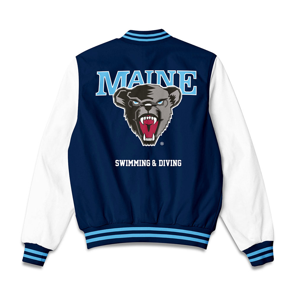 Maine - NCAA Men's Swimming & Diving : Jeremiah Small - Bomber Jacket-1