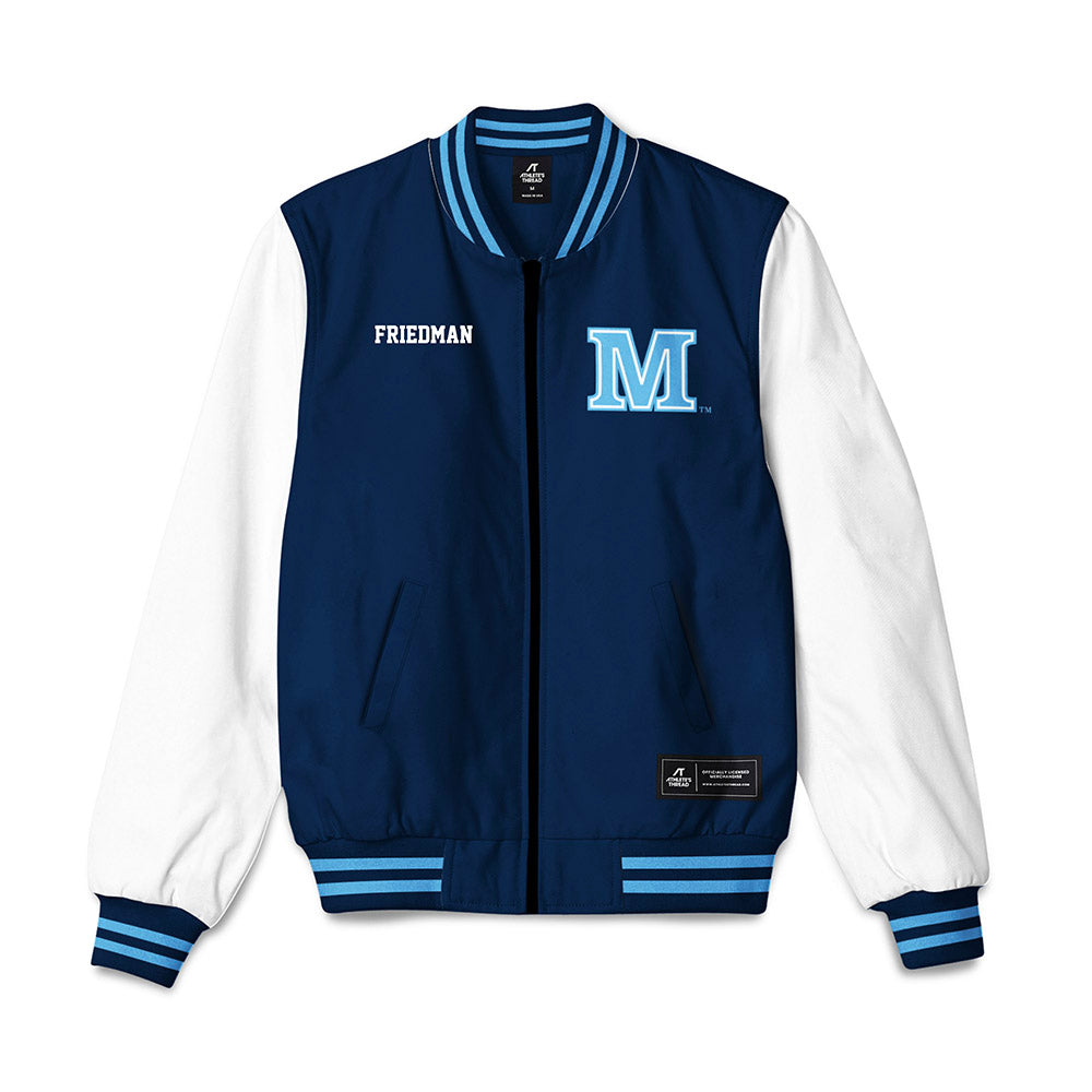 Maine - NCAA Baseball : Pierce Friedman - Bomber Jacket-0