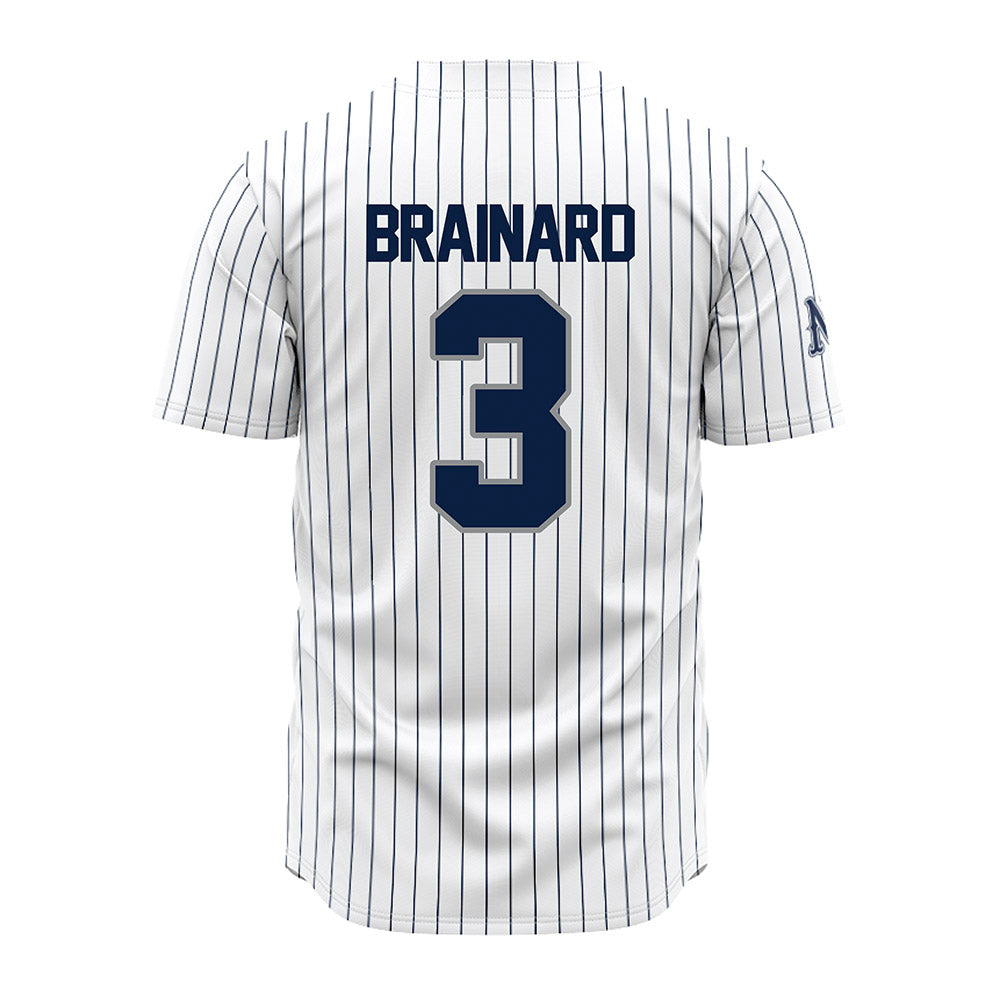 Nevada - NCAA Baseball : Aidan Brainard - White Pinstripe Jersey-1