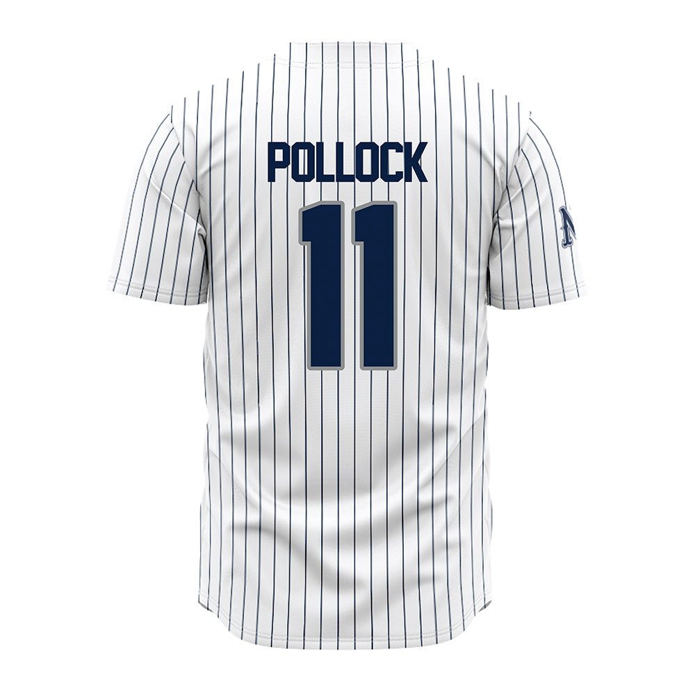 Nevada - NCAA Baseball : Aiden Pollock - White Pinstripe Jersey-1