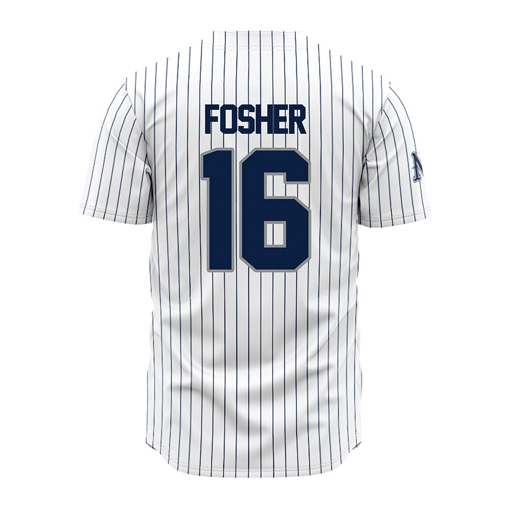  - NCAA Baseball : Peyton Fosher - White Pinstripe Jersey-1