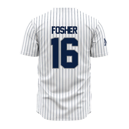  - NCAA Baseball : Peyton Fosher - White Pinstripe Jersey-1