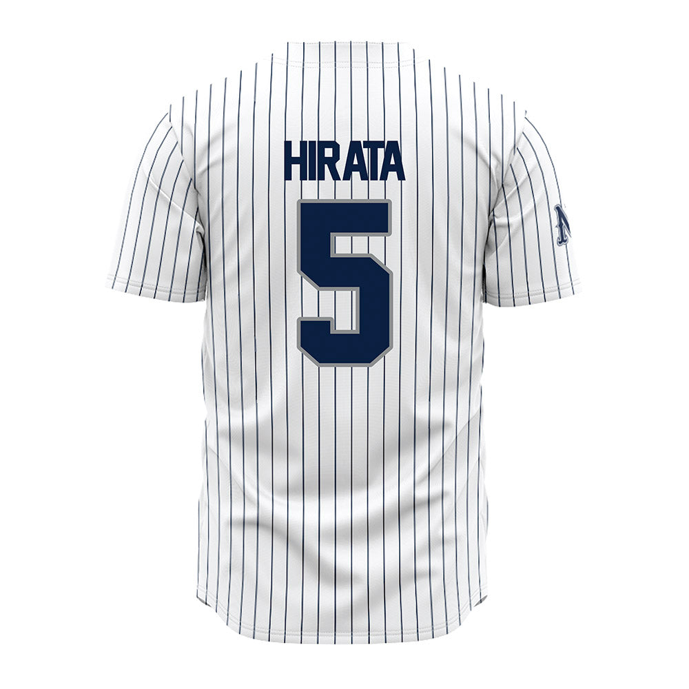 Nevada - NCAA Baseball : Mason Hirata - White Pinstripe Jersey-1