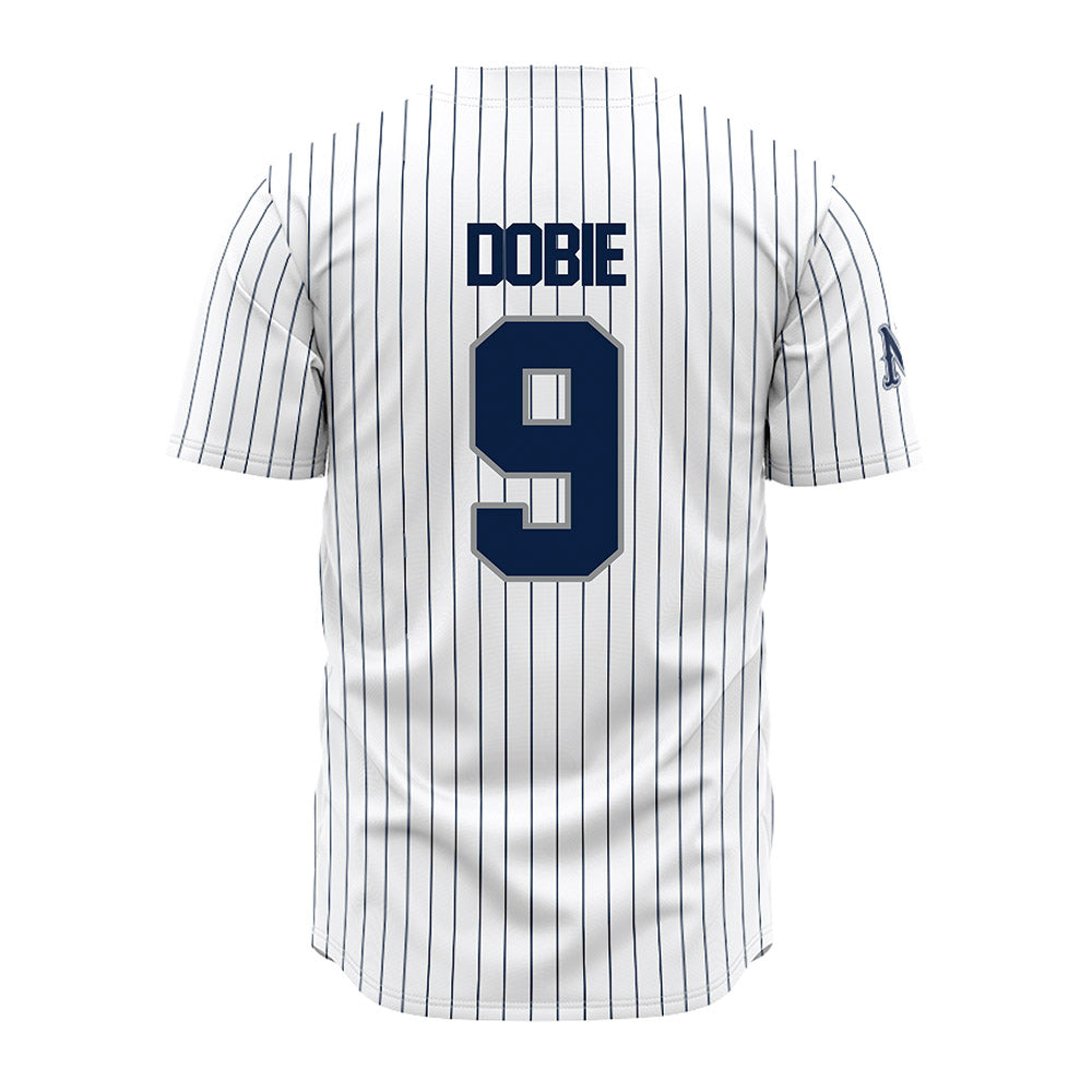 Nevada - NCAA Baseball : Jayce Dobie - White Pinstripe Jersey-1