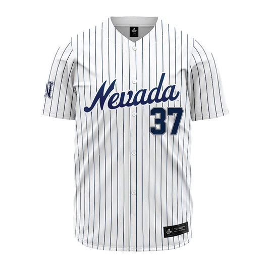 Nevada - NCAA Baseball : Takeo Cervantez - White Pinstripe Jersey-0