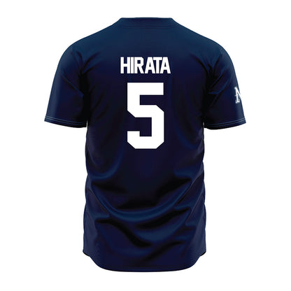 Nevada - NCAA Baseball : Mason Hirata - Navy Jersey-1
