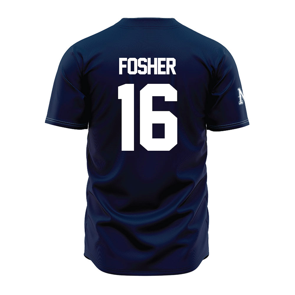  - NCAA Baseball : Peyton Fosher - Navy Jersey-1