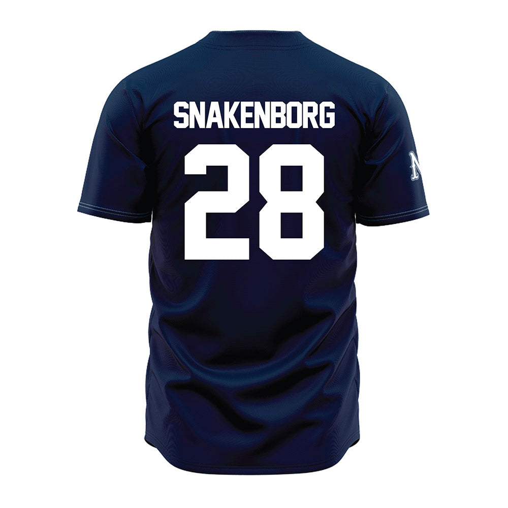 Nevada - NCAA Baseball : nate Snakenborg - Navy Jersey-1