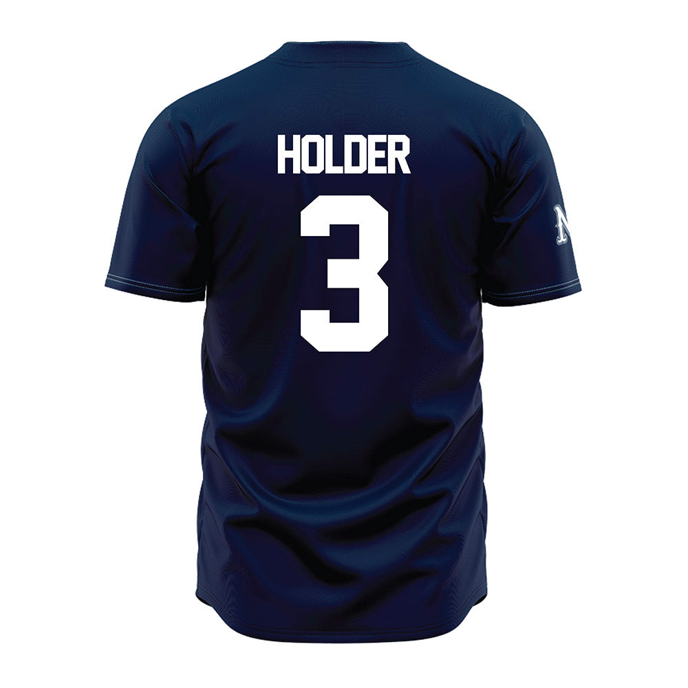 Nevada - NCAA Baseball : Taylor Holder - Navy Jersey-1