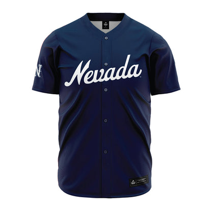 Nevada - NCAA Baseball : nate Snakenborg - Navy Jersey-0