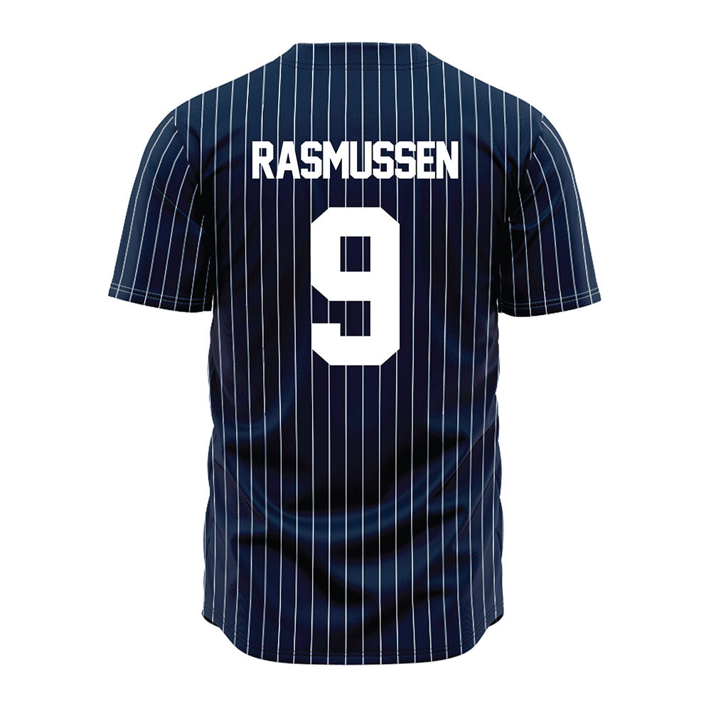 Maine - NCAA Baseball : Brody Rasmussen - Navy Pin Stripe Jersey-1