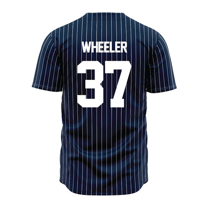 Maine - NCAA Baseball : Owen Wheeler - Navy Pin Stripe Jersey-1