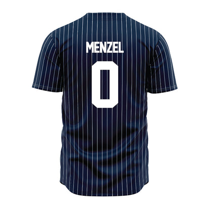 Maine - NCAA Baseball : Dustin Menzel - Navy Pin Stripe Jersey-1
