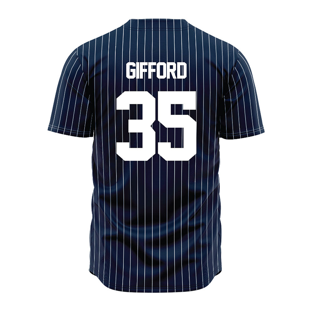 Maine - NCAA Baseball : Gabe Gifford - Navy Pin Stripe Jersey-1