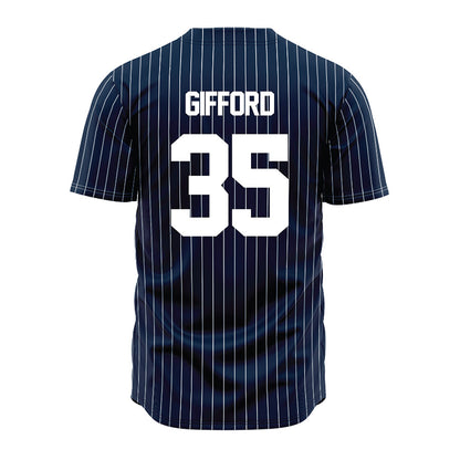 Maine - NCAA Baseball : Gabe Gifford - Navy Pin Stripe Jersey-1