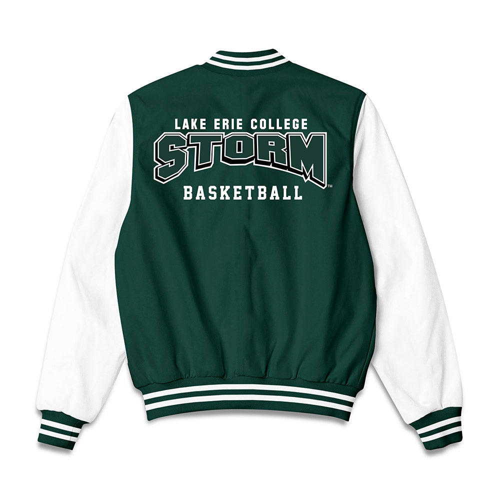 Lake Erie College - NCAA Men's Basketball : Alanas Castillo - Bomber Jacket-1