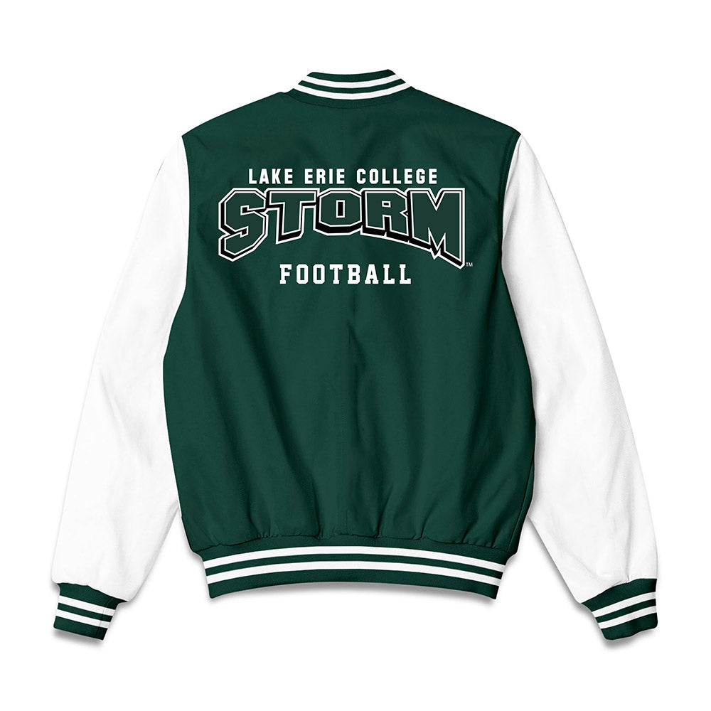 Lake Erie College - NCAA Football : Curtis Thomas - Bomber Jacket-1