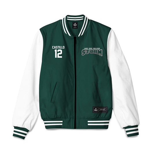 Lake Erie College - NCAA Men's Basketball : Alanas Castillo - Bomber Jacket-0