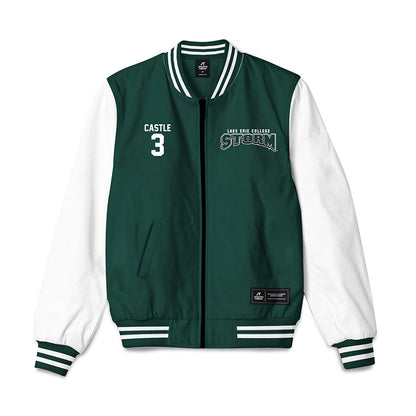 Lake Erie College - NCAA Football : Tavon Castle - Bomber Jacket-0
