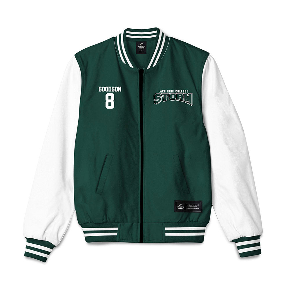 Lake Erie College - NCAA Football : DeAndre Goodson - Bomber Jacket-0