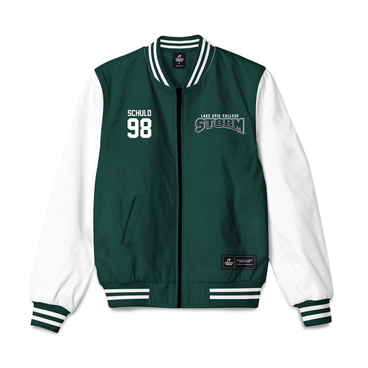 Lake Erie College - NCAA Football : Henry Schuld - Bomber Jacket-0