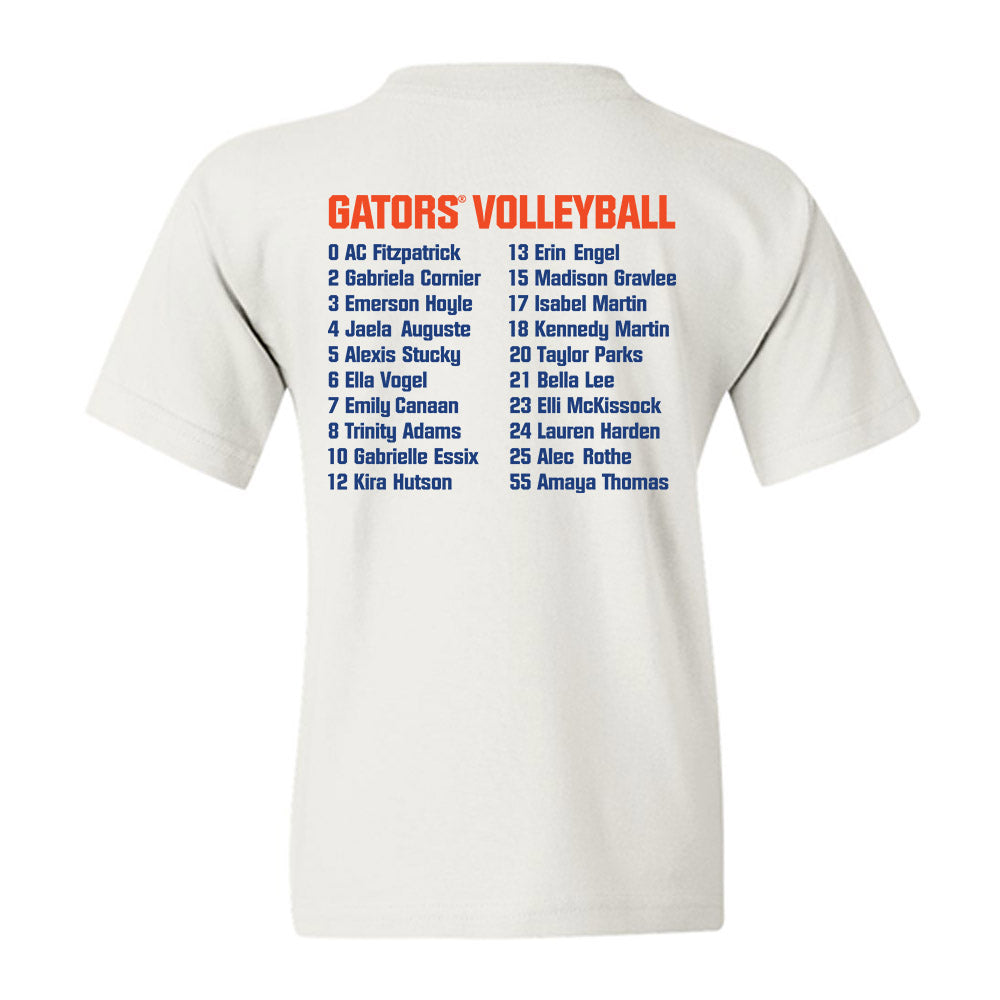 Florida - NCAA Women's Volleyball :  Team Roster Youth T-Shirt