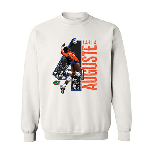Florida - NCAA Women's Volleyball : Jaela Auguste - Player Collage Crewneck Sweatshirt