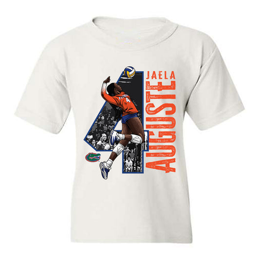 Florida - NCAA Women's Volleyball : Jaela Auguste - Player Collage Youth T-Shirt