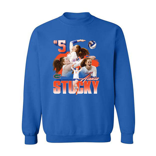 Florida - NCAA Women's Volleyball : Alexis Stucky - Player Collage Crewneck Sweatshirt