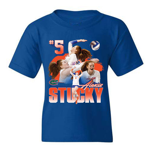 Florida - NCAA Women's Volleyball : Alexis Stucky - Player Collage Youth T-Shirt