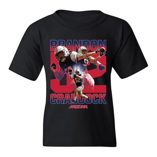 Arizona - NCAA Football : Brandon Craddock - Youth T-Shirt Player Collage