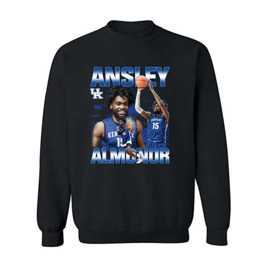 Kentucky - NCAA Men's Basketball : Ansley Almonor - Player Collage Crewneck Sweatshirt