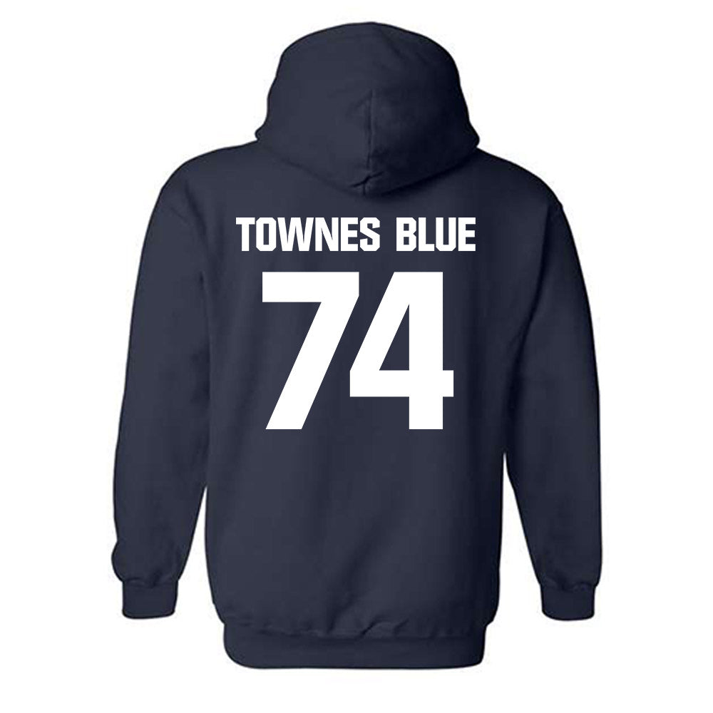 Jackson State - NCAA Football : DAndre Townes Blue - Hooded Sweatshirt-1