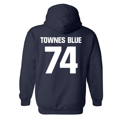 Jackson State - NCAA Football : DAndre Townes Blue - Hooded Sweatshirt-1