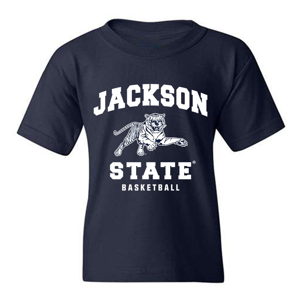 Jackson State - NCAA Men's Basketball : Cael Jones - Youth T-Shirt-0