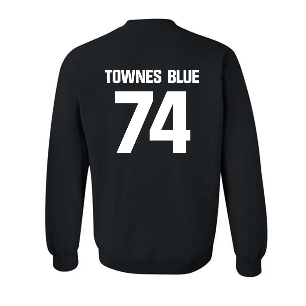 Jackson State - NCAA Football : DAndre Townes Blue - Crewneck Sweatshirt-1