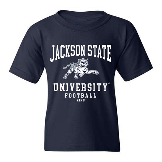 Jackson State - NCAA Football : Jackson King - Youth T-Shirt