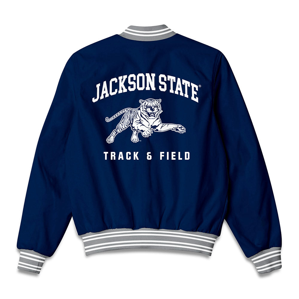 Jackson State - NCAA Men's Track & Field : Dalon Harris - Bomber Jacket-1